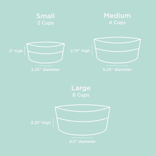 Waggo Dipper Ceramic Dog Bowl for Small and Large Breeds - Heavyweight and Durable Pet Food and Water Dish Crock, Dishwasher Safe, Modern (Black, Large)