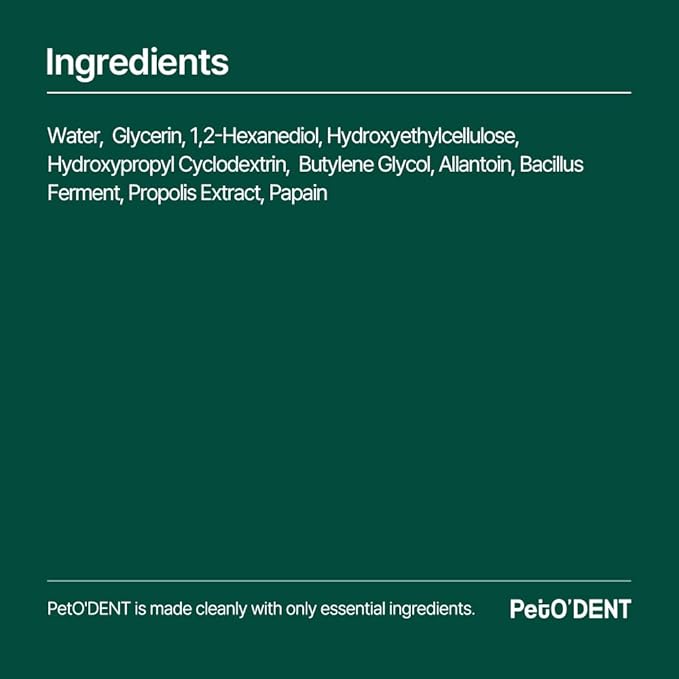 PetO’Dent Enzymatic Toothpaste for Dogs, Freshens Breath & Cleans Teeth, Reduces Plaque & Tartar, Safe for Puppies with No Artificial Ingredients, Oral Biome, Gum Care, 2.37 oz