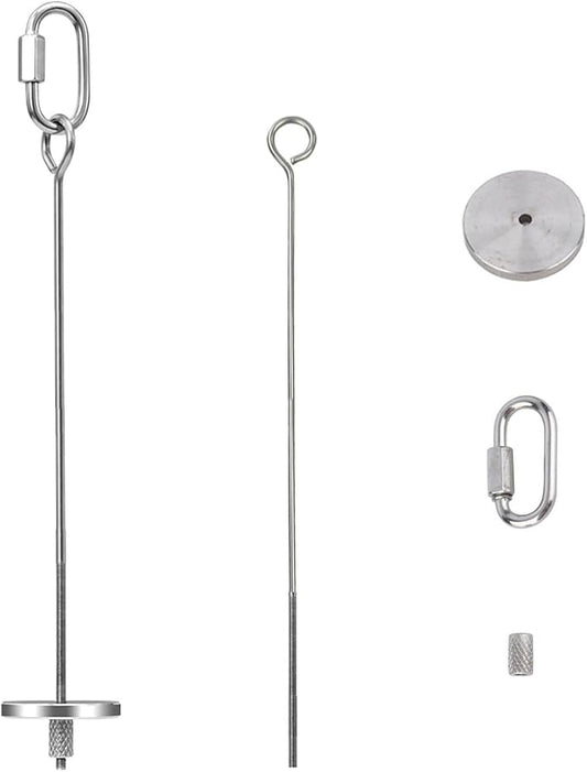 1pcs Hanging Bird Treat Skewer Parrot Fruit Feeder, 13 Inch Stainless Steel Bird Food Holder Parrot Fruit Food Skewer with Washer Nut Parakeet Treat Holder Feeder for Parrot Budgie Conure, LXLVOUEG