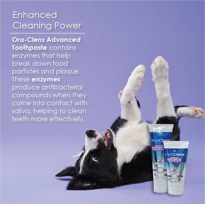 Advanced Enzymatic Toothpaste – Safe and Natural Dog Oral Care Toothpaste – Freshens Breath, Fights Plaque and Reduces Tartar – Tasty Peanut Butter Flavor – 3 Oz