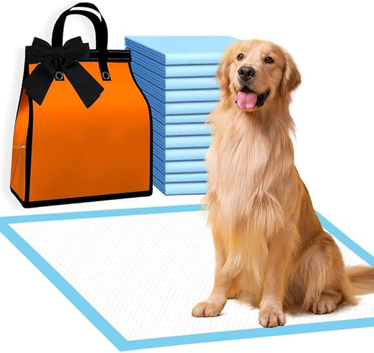 23"x36" 28 Count Pee Pads for Dogs, 6-Layer Super Absorbent, Leak-Proof Quick Dry with Gift Bag, Training Pads for Cats, Rabbits