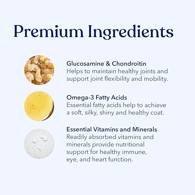 Honest Paws (90 Count) Dog Multivitamin Soft Chews with 10 Essential Vitamins - Joint, Coat, Immune, Eye & Heart Support - with Glucosamine, Chondroitin & Omega-3 - Beef Flavor