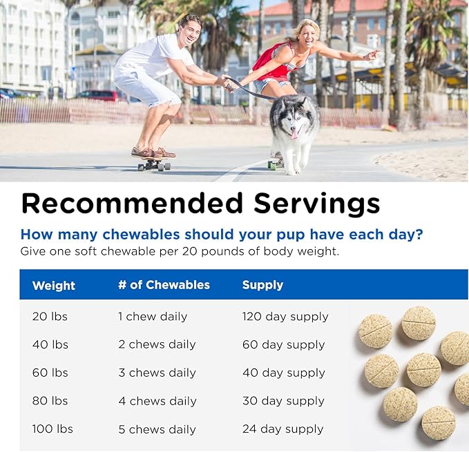 Nutri-Vet Multi-Vite Chewables for Adult Dogs, Daily Vitamin and Mineral Support, Potent Antioxidants, Supports a Balanced Diet, 120 Count