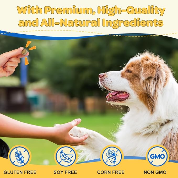 Dog Multivitamin with Probiotics - Dog Vitamins and Supplements - Multivitamin for Dogs with Glucosamine, Omega 3 and Probiotics for Dogs Digestive Health, Immunity, Joint, Hip, Skin and Coat