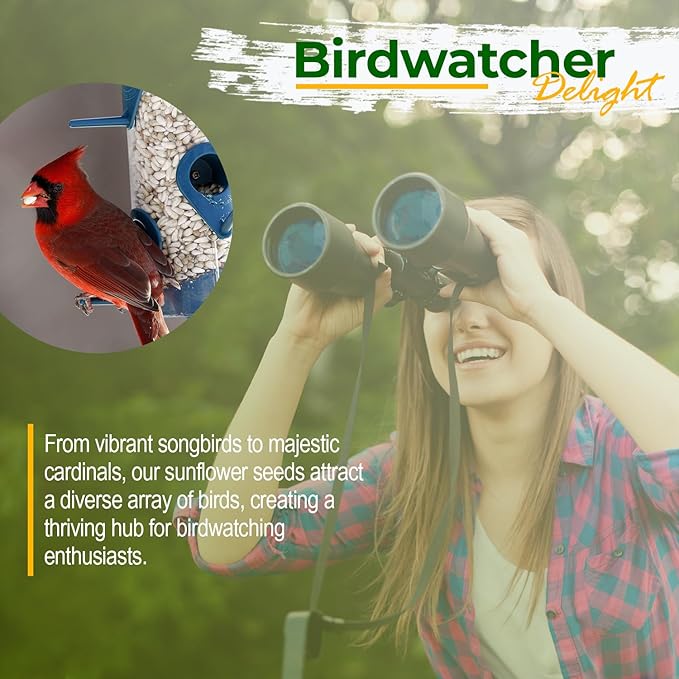 Wildlife Safflower Seed for Wildlife Bird Feeding, Non-GMO and USA Small Farm Grown, 25 lbs