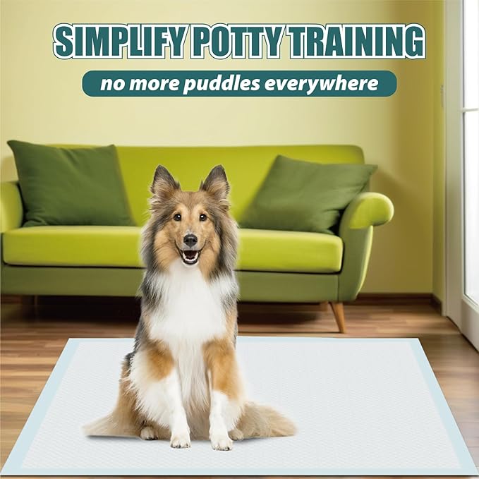 GWT Puppy Pads Extra Large 28x34 Inch - 40 Count Dog Pee Pads, Ultra Absorbent 5-Layer Leak-Proof Potty Training Pads for Dogs, Puppies, Cats & All Pets | XL Disposable Pee Pad Indoor Outdoor Use