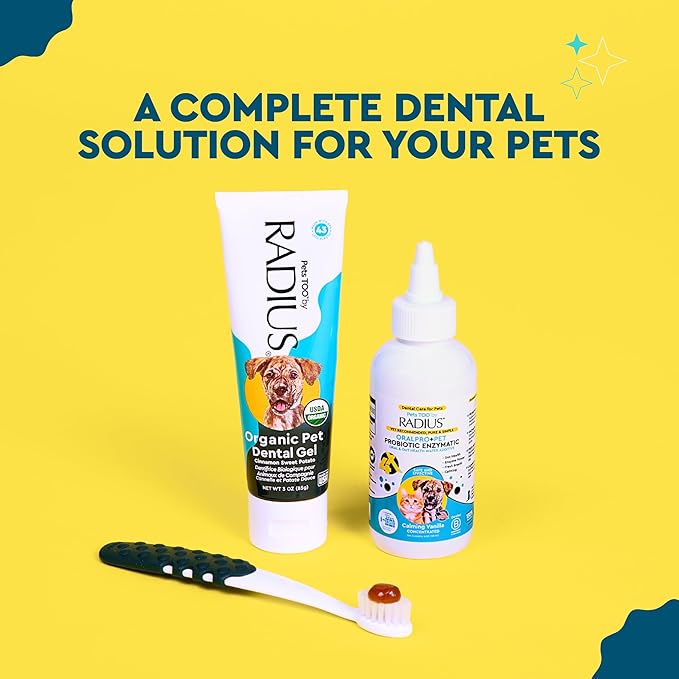 RADIUS Canine Pet Toothpaste, Cinnamon Sweet Potato, 3 oz, Non-Toxic Toothpaste for Dogs, Designed to Clean Teeth, Help Prevent Tartar, & Remove Plaque, Xylitol Free, Pack of 2