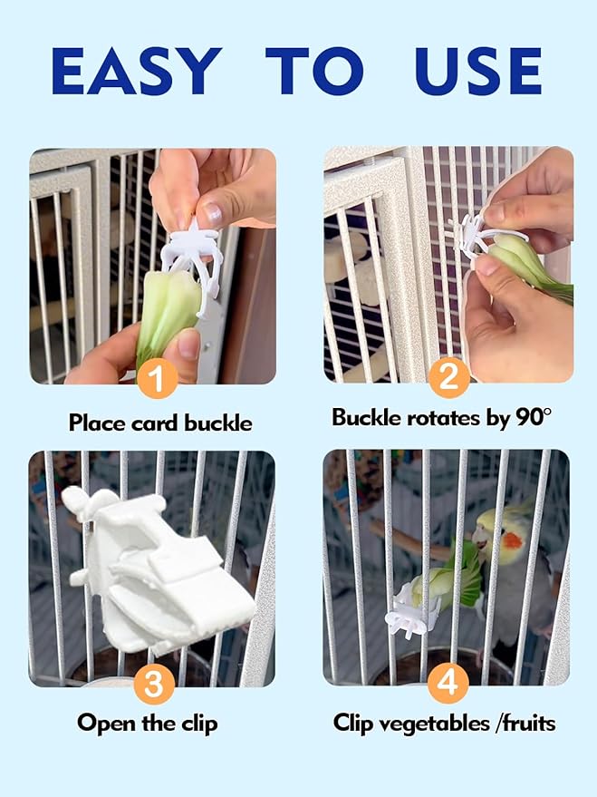 2PCS Birds Feeding Dish Cups Ceramic Bird Cage Food Bowls, Bird Cage Feeder Hanging Parrot Food Bowl for Budgie Finches Lovebirds Cockatiels (Green)