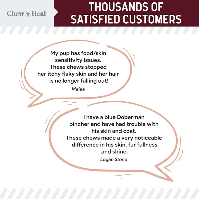 Salmon Oil for Dogs - Soft Chew Omega Treats for Skin and Coat - Fish Oil Blend of Essential Fatty Acids, Omega 3 and 6, Vitamins, Antioxidants and Minerals - Made in USA (180 Chews, Lamb)