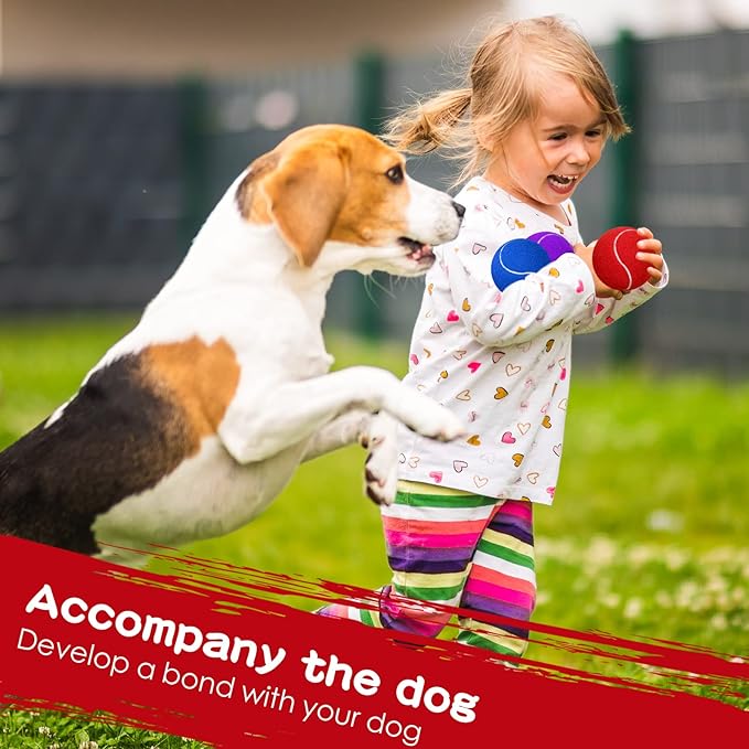 Yunsailing 30 Pieces Dog Tennis Balls Bulk 2.5 Inch Tennis Balls for Dogs Colored Mini Pet Toy Bulk for Large Medium Small Puppy Training Exercis(Multicolor)