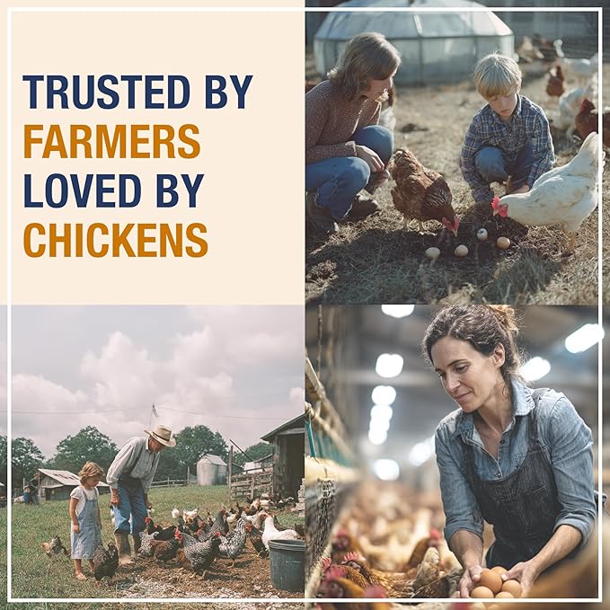 USA Grown Black Soldier Fly Larvae for Chickens - 100% Natural Dried Worms, Grubs & Mealworms with 85X More Protein Chicken Treats for Laying Hens - Birds Feed Supplement for Ducks & Reptiles