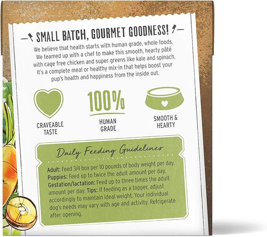 The Honest Kitchen Butcher Block Pâté: Chicken & Super Greens Wet Dog Food, 10.5 oz (Pack of 6)
