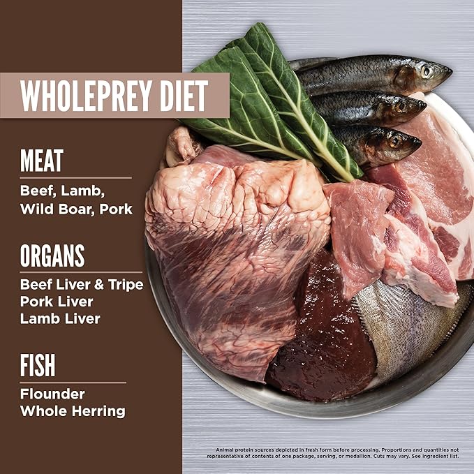 ORIJEN Grain Free High Protein Freeze Dried Dog Food & Topper Regional Red Recipe 6oz Bag