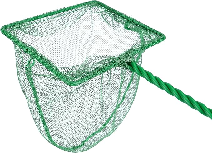 2 Pcs Aquarium Fish Net, 4 inches Fine Mesh Quick Catch Fish Net for Fish Tank Betta Fishing Net