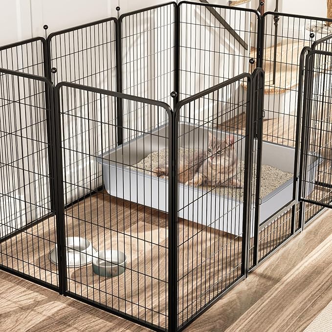 Stainless Steel Litter Box 2 Pack,Small to Medium Litter Box for Kittens 17.5" x 13.5" x 4",Easy Clean Non Stick Easy Entry No Smell Metal Litterbox for Kitty/Rabbits