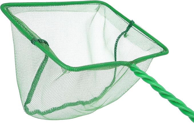 2 Pcs Aquarium Fish Net, 5 inches Fine Mesh Quick Catch Fish Net for Fish Tank Betta Fishing Net