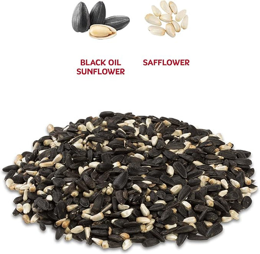 Audubon Park Cardinal Wild Bird Seed - 8 lb. No Corn, Milo, or Millet – Sunflower & Safflower Mix – Bird Food for Outside Feeders