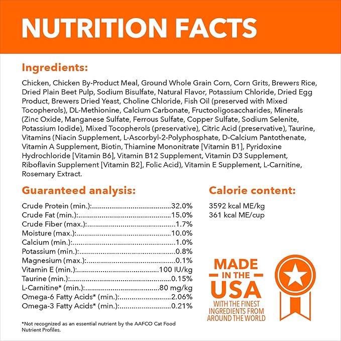 IAMS Proactive Health Adult Urinary Tract Health Dry Cat Food with Chicken, 7 lb. Bag