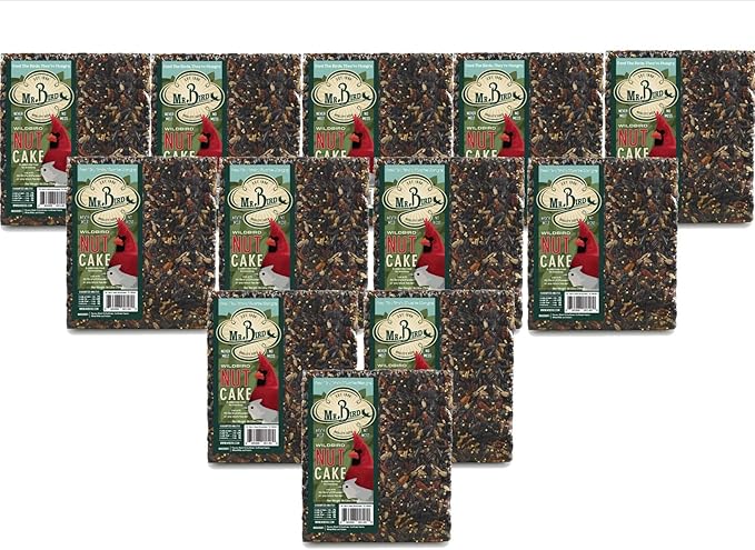 12-Pack of Mr. Bird WildBird Nut Cake XL Wild Bird Seed Cake 1 lb. 12 oz.