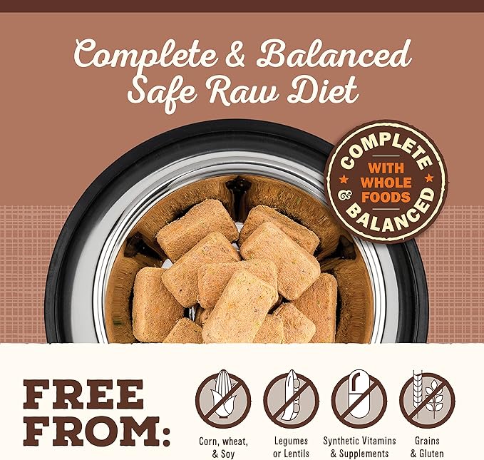 Primal Freeze Dried Raw Dog Food Nuggets, Pork, Complete & Balanced Meal, Also Use as Topper or Treat, Premium, Healthy, Grain Free, High Protein Raw Dog Food, 5.5 oz
