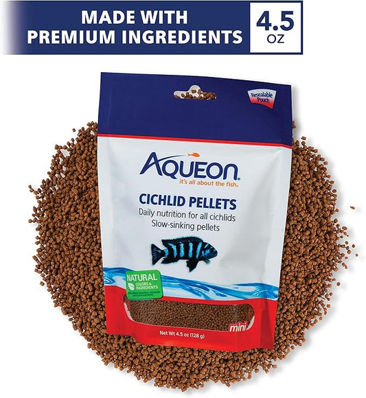 Aqueon Cichlid Food Mini 4.5 Ounces