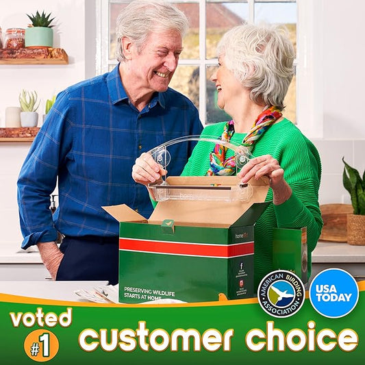 Window Bird Feeder with Strong Suction Cups - (Upgraded 2025 Model) Clear Acrylic Feeder Window for Cats Bird House Gift