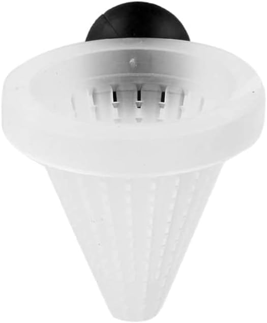 White Cone Shape Aquarium Worm Feeder, 7cm Height, Fish Food Dispenser with Suction, Live Blood Worm Plastic Cone Cup Shape Basket Feeder for Feeding Fish with Suckers