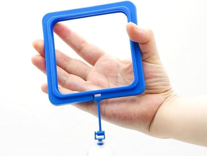 10 pcs Turtle Feeder Accessory Square Turtle Feeding Ring with Suction Cup Nitrifying Balls Tortoise Ball Toy Tortoise Aquatic Toys Fish Goldfish Guppy Koi Puffer Food Holder Tank Floating Feeder