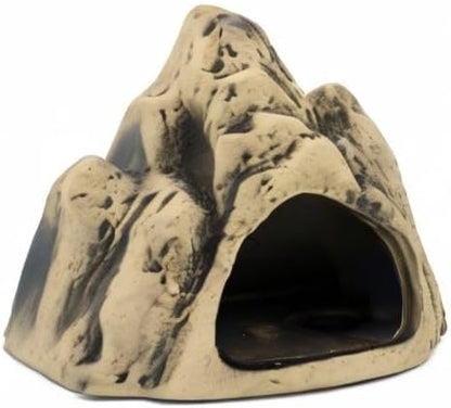 ALEGI Aquarium Ceramic Decoration Mountain, Cave Rock for Cichlids, Betta Fish Tank (Mountain)