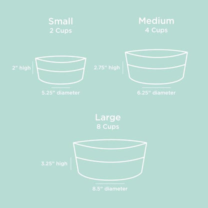 Waggo Dipper Ceramic Dog Bowl for Small and Large Breeds - Heavyweight and Durable Pet Food and Water Dish Crock, Dishwasher Safe, Modern (Mauve, Small)