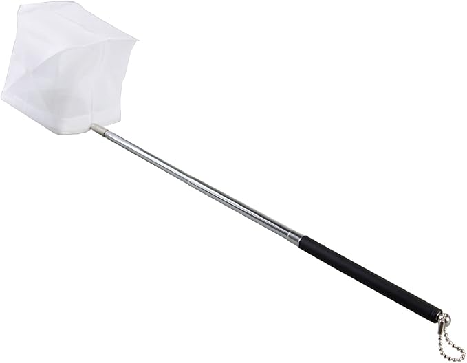 AQUANEAT Small Fish Tank Shrimp Net, Aquarium Debris Cleaning Tools, with Extendable Handle