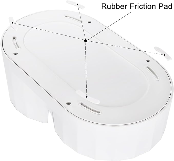 RIZZARI Automatic Gravity Pet Waterer: 7L White Stainless Steel Water Dispenser - 100% BPA-Free - Large Capacity Water Feeder for Cats and Small and Medium-Sized Dogs