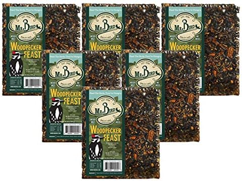 6-Pack of Mr. Bird Woodpecker Feast Large Wild Bird Seed Block 1 lb. 12 oz.