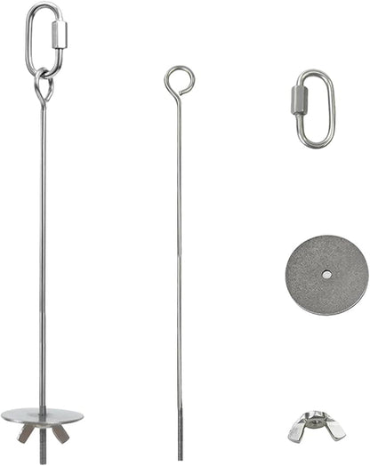 2pcs Hanging Bird Treat Skewer Parrot Fruit Feeder with Washer, 11 Inch Stainless Steel Bird Food Holder Parrot Fruit Food Skewer Parakeet Treat Feeder for Parakeet Conure, LXLVOUEG