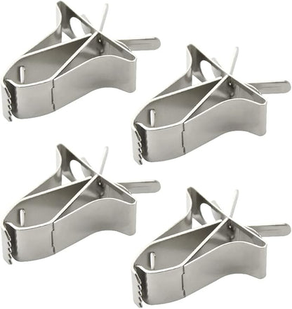 4Pack Birds Food Holders Parrot Fruit Vegetable Clips Stainless Steel Feeder Bird Cage Accessories for Bird Cockatiel Parrot