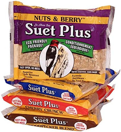 Wildlife Sciences High Energy Bird Suet Cake 12 Packs (Nuts and Berry Blend)