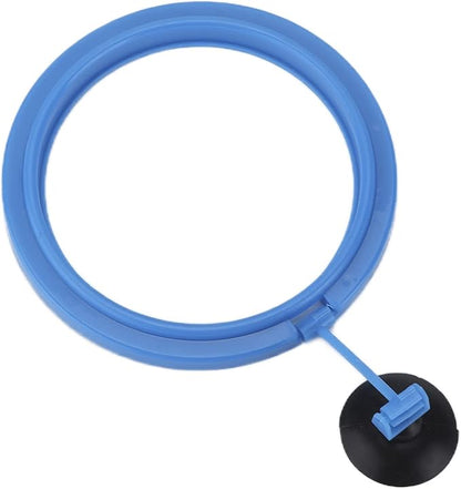 Aquarium Feeding Ring, Plastic Fish Feed Circle, Fishes Floating Food Feeder, Round Shape Fish Feeding Ring with Black Suction Cup Fish Feeder Automatic Feeder for Guppy