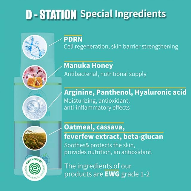 D-STATION PDRN Pet Skin Care Mist Spray – Anti-Static, Deodorizing, Moisturizing, Itch Relief & Nourishes Skin & Coat for Dogs & Cats (5.07 oz)