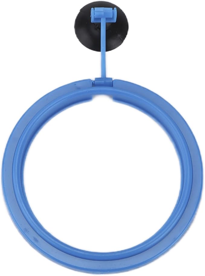 Aquarium Feeding Ring, Plastic Fish Feed Circle, Fishes Floating Food Feeder, Round Shape Fish Feeding Ring with Black Suction Cup Fish Feeder Automatic Feeder for Guppy