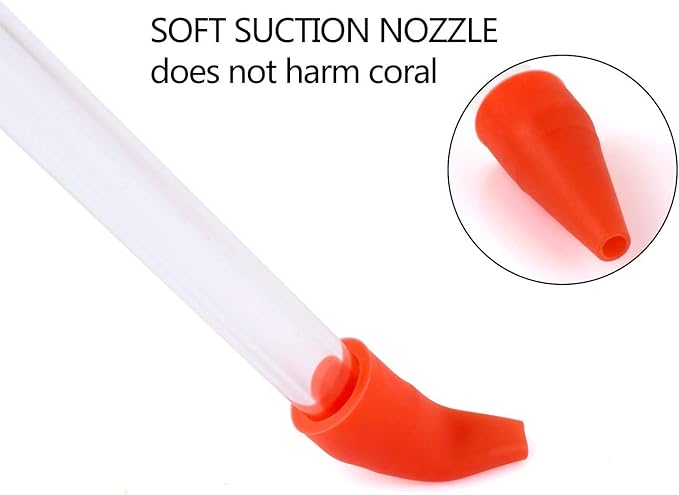 Aquarium Choice Coral Feeder Long Syringe Tube Liquid Fertilizer Feeder SPS HPS Marine Reef Coral Feeder Tool Fish Excreta Cleaner (3 Units 46.48CM/18.31 Inch)