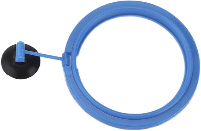 Aquarium Feeding Ring, Plastic Fish Feed Circle, Fishes Floating Food Feeder, Round Shape Fish Feeding Ring with Black Suction Cup Fish Feeder Automatic Feeder for Guppy