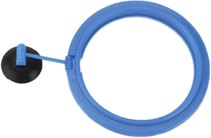 Aquarium Feeding Ring, Plastic Fish Feed Circle, Fishes Floating Food Feeder, Round Shape Fish Feeding Ring with Black Suction Cup Fish Feeder Automatic Feeder for Guppy