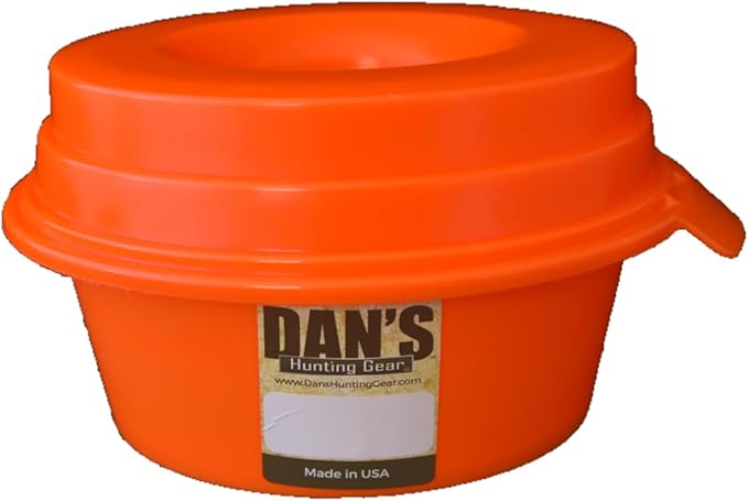 The Original Buddy Bowl - Spill Proof Water Bowl, Non Spill Travel Water Bowl, Regulates Drinking, 44oz, Made in USA (Orange)