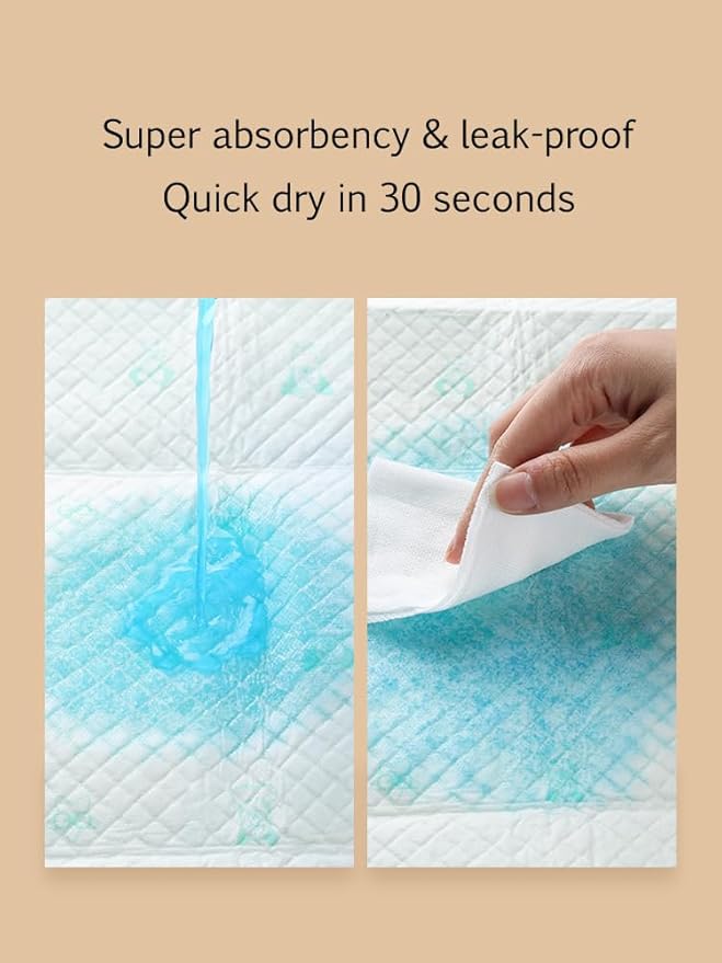 22x22 Dog Pee Pads 100 Count, Charcoal Puppy Pads, Super Absorbent Training Pads, 6-Layer Leak-Proof Puppy Training Pads for Dogs, Fast-Drying, Potty Training and Floor Protection