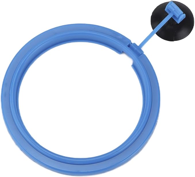 Aquarium Feeding Ring, Plastic Fish Feed Circle, Fishes Floating Food Feeder, Round Shape Fish Feeding Ring with Black Suction Cup Fish Feeder Automatic Feeder for Guppy