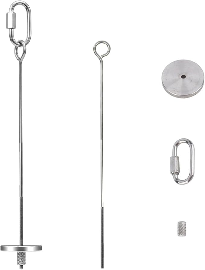 1pcs Hanging Bird Treat Skewer Parrot Fruit Feeder, 13 Inch Stainless Steel Bird Food Holder Parrot Fruit Food Skewer with Washer Nut Parakeet Treat Holder Feeder for Parrot Budgie Conure, LXLVOUEG