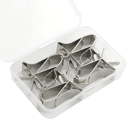 4Pack Birds Food Holders Parrot Fruit Vegetable Clips Stainless Steel Feeder Bird Cage Accessories for Bird Cockatiel Parrot