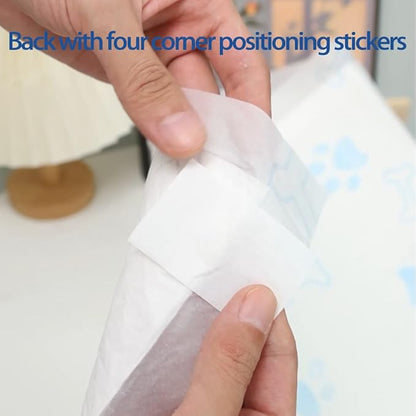 Blue Meteorite Puppy Pads, Puppy Training Pads ,Dog Training pad Added with inducing and deodorizing Factors, Equipped with Four Corner Positioning Stickers( large-35.4"x23.6", 25 Pieces/Pack )