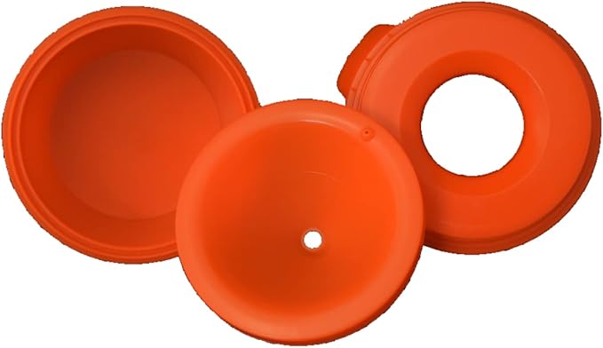 The Original Buddy Bowl - Spill Proof Water Bowl, Non Spill Travel Water Bowl, Regulates Drinking, 44oz, Made in USA (Orange)
