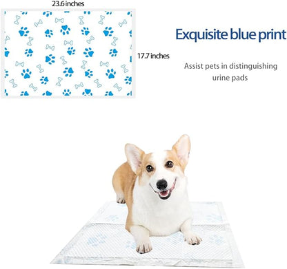 Blue Meteorite Puppy Pads, Puppy Pee Pads ,Dog Pee Pads,Pee Pads Dog Added with inducing and deodorizing Factors, Puppy Essentials (medium-23.6"x17.7", 50 Pieces/Pack)